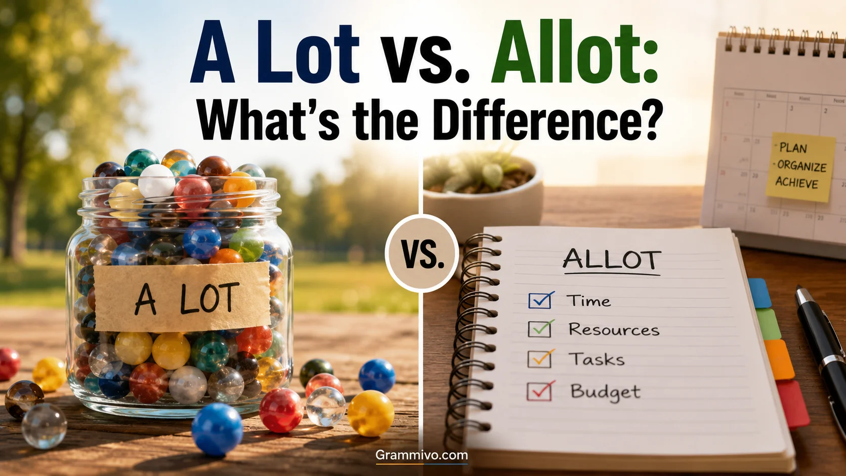 A Lot vs. Allot
