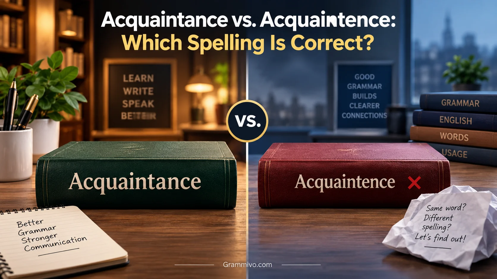 Acquaintance vs. Acquaintence