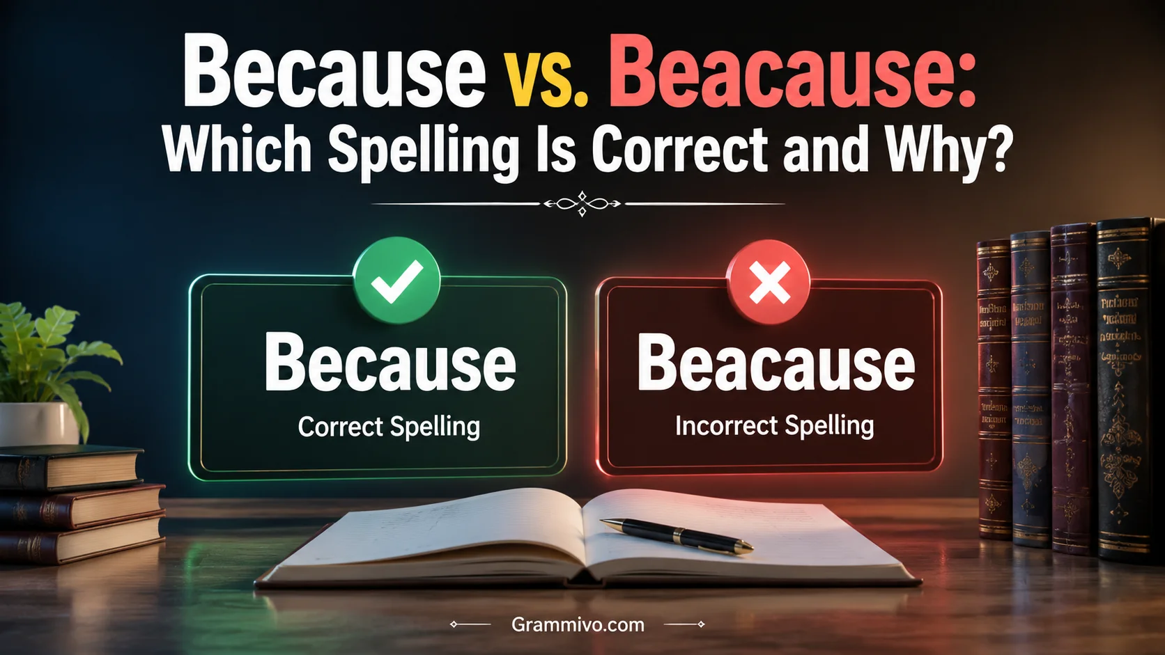 Because vs. Beacause