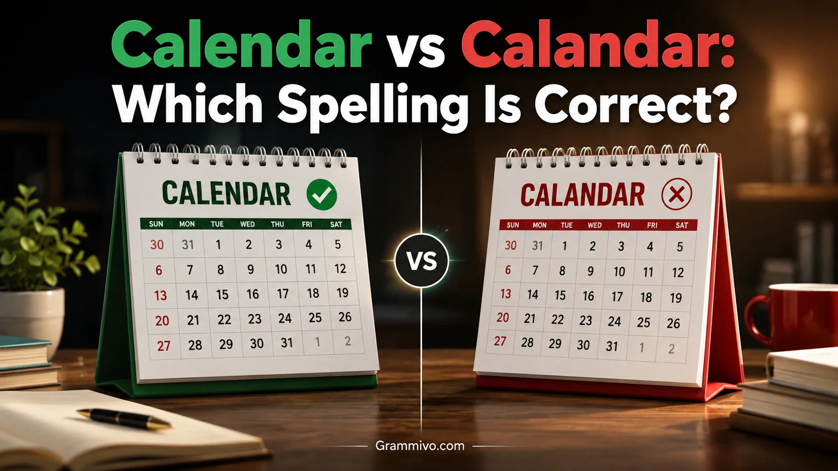 Calendar vs Calandar