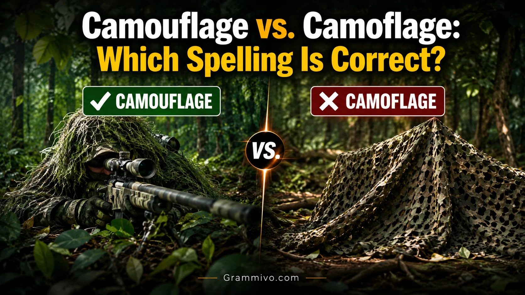 Camouflage vs. Camoflage