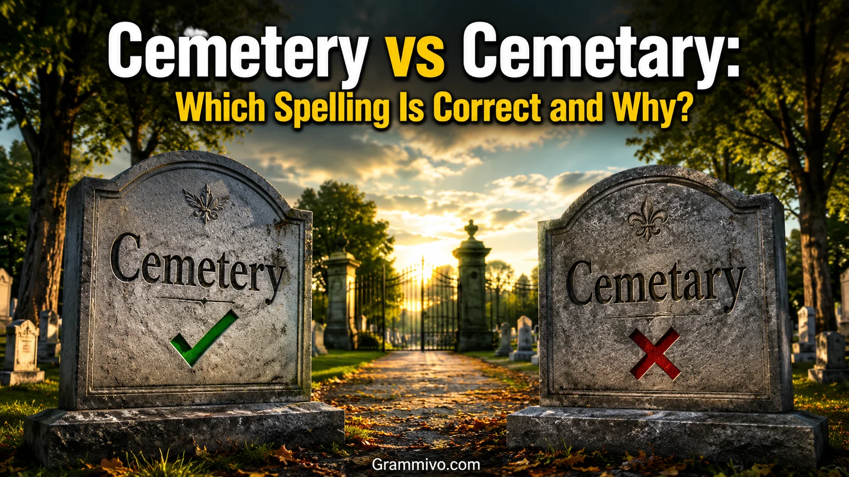 Cemetery vs Cemetary