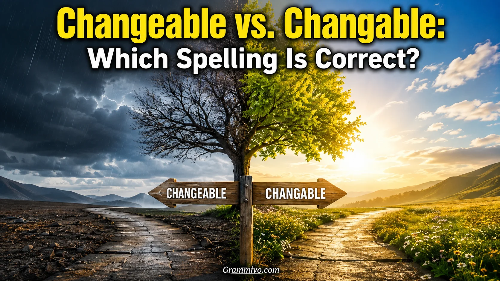 Changeable vs. Changable