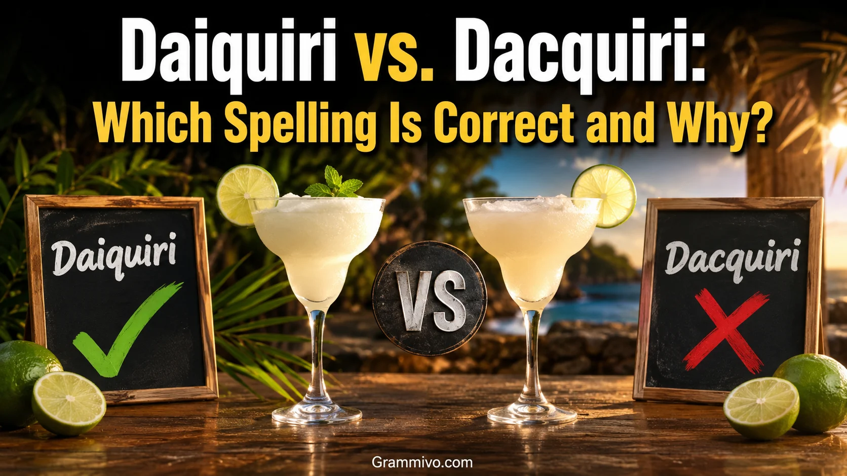 Daiquiri vs. Dacquiri