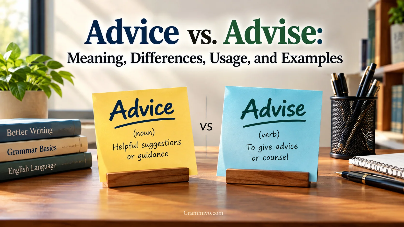 Advice vs. Advise