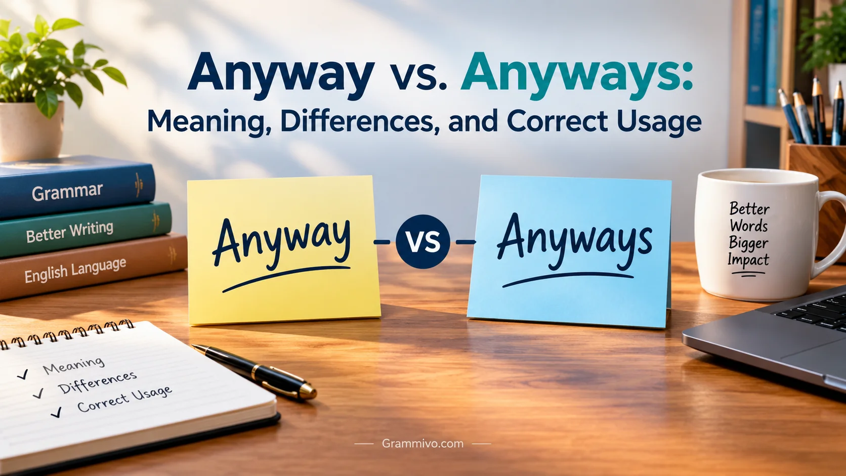 Anyway vs. Anyways