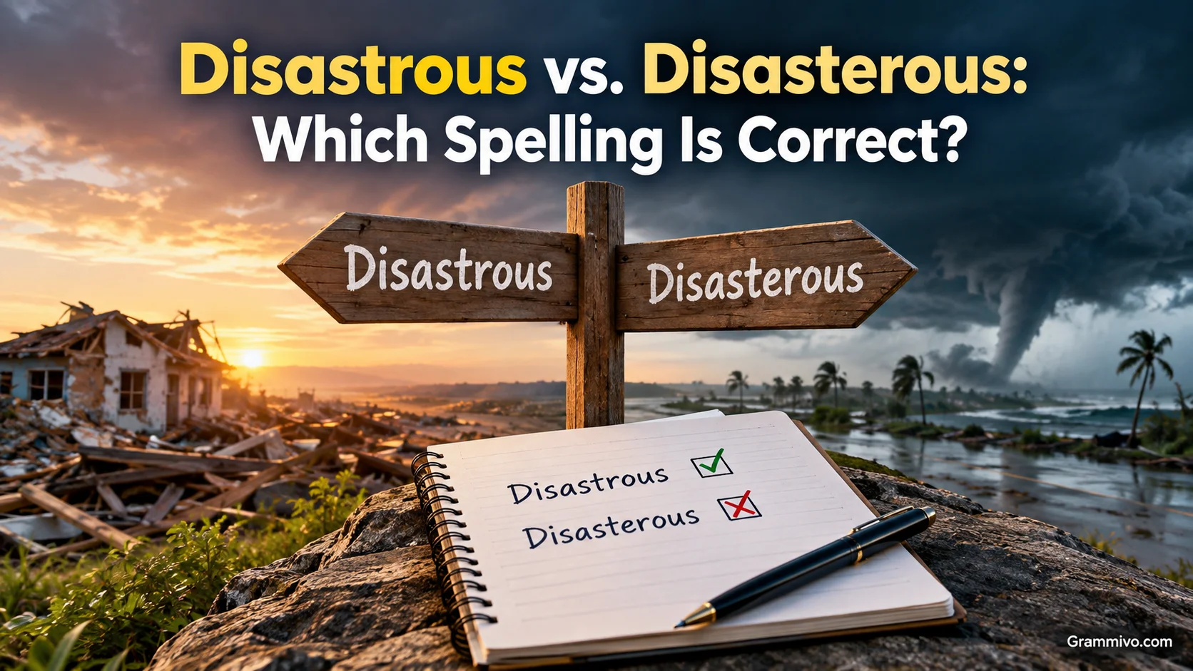 Disastrous vs. Disasterous