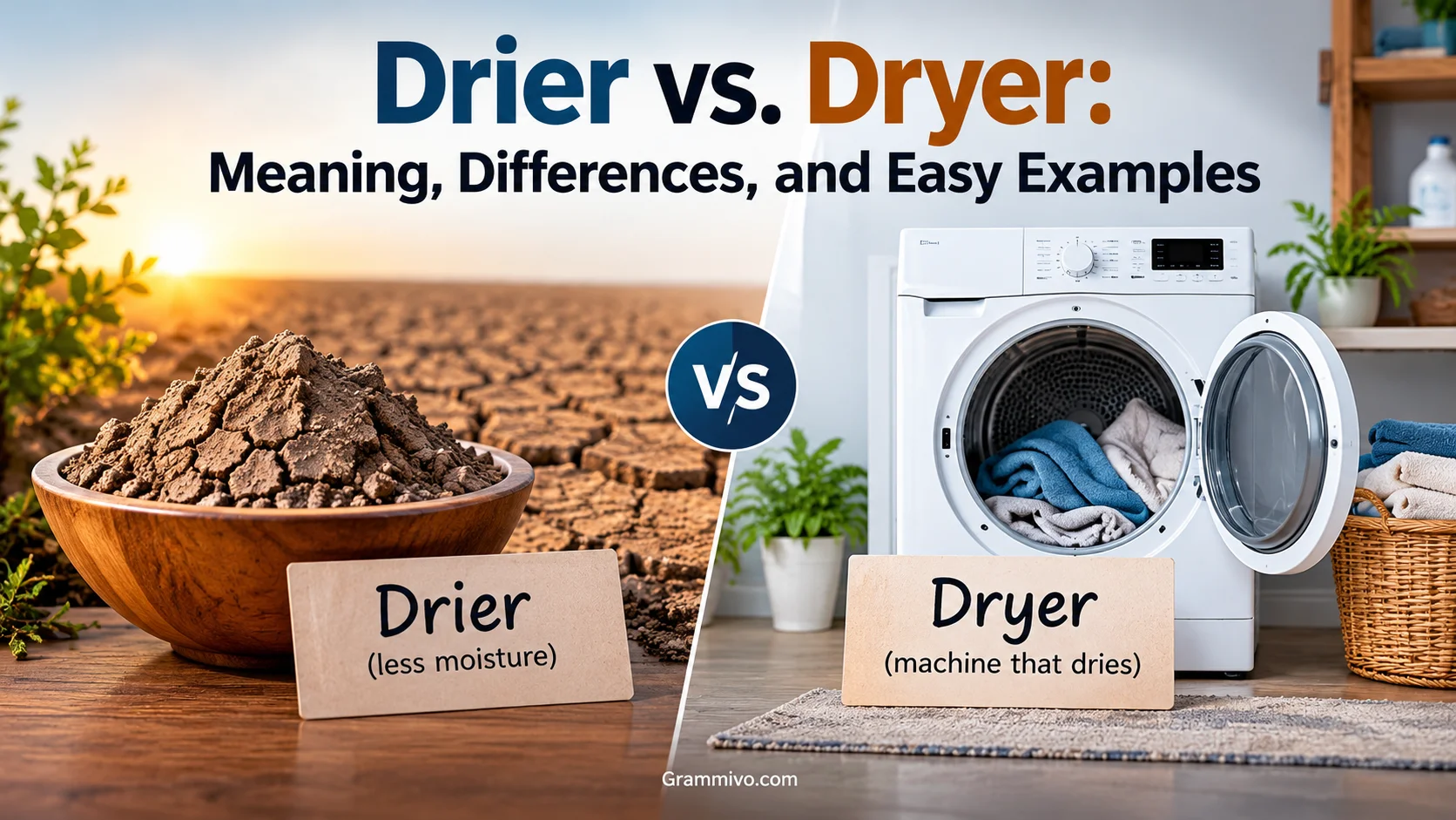Drier vs. Dryer