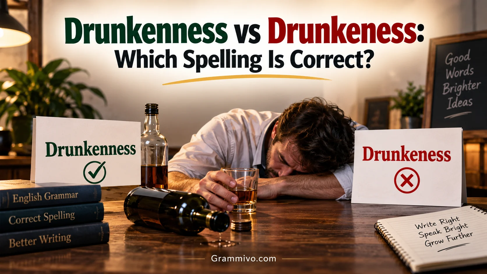 Drunkenness vs Drunkeness