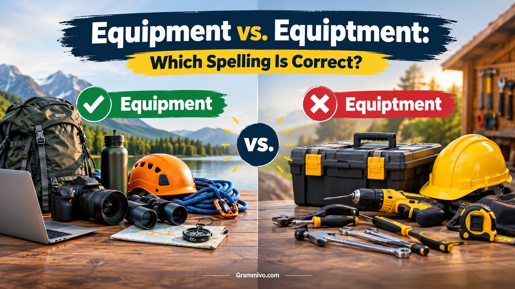 Equipment vs. Equiptment