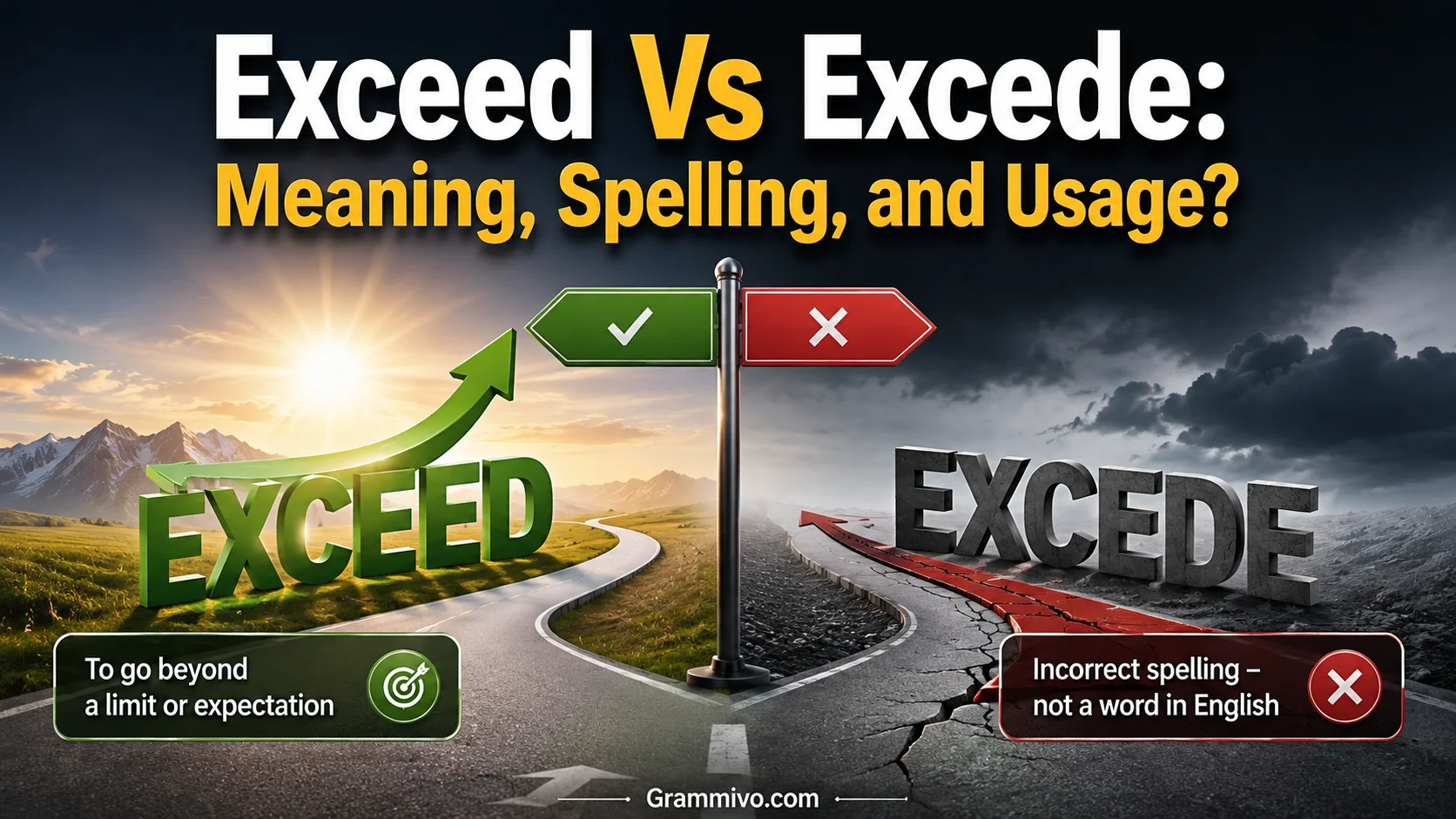 Exceed Vs Excede