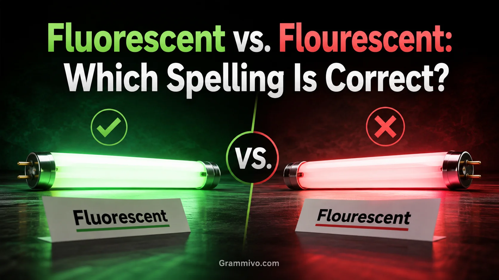 Fluorescent vs. Flourescent