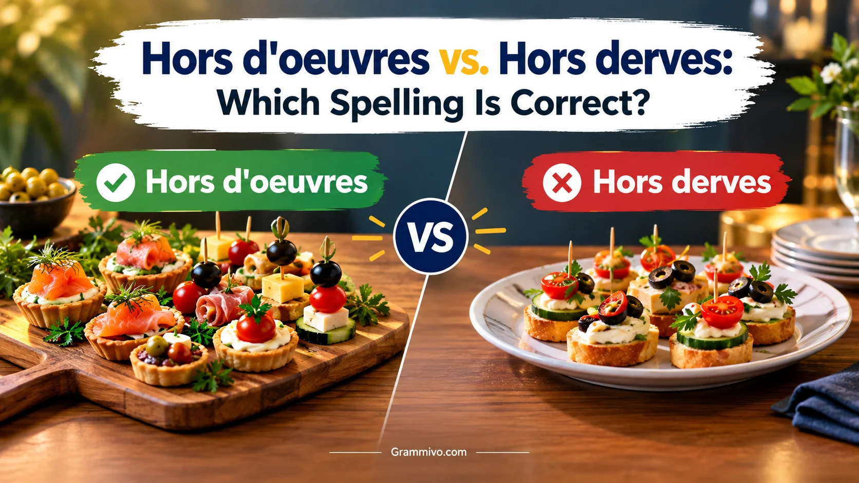 Hors d'oeuvres vs. Hors derves