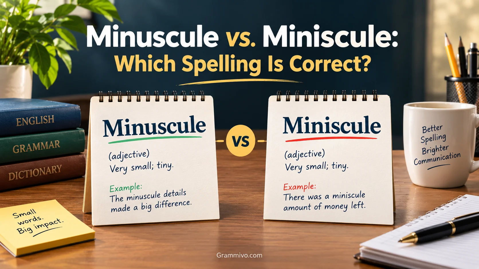 Minuscule vs. Miniscule
