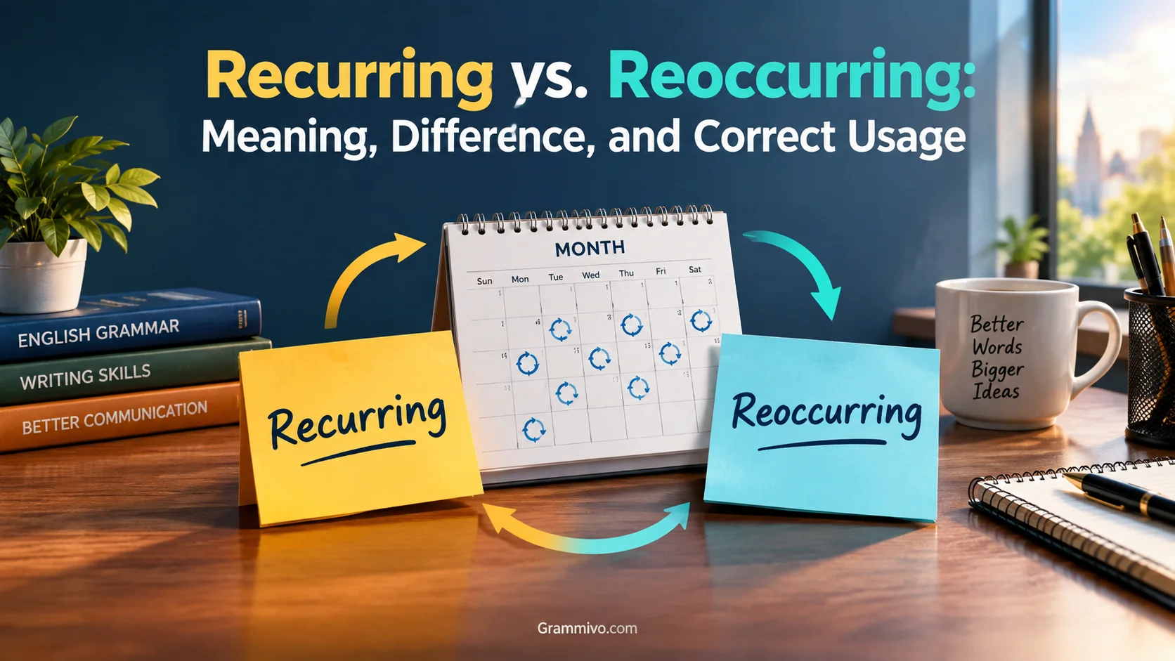Recurring vs. Reoccurring