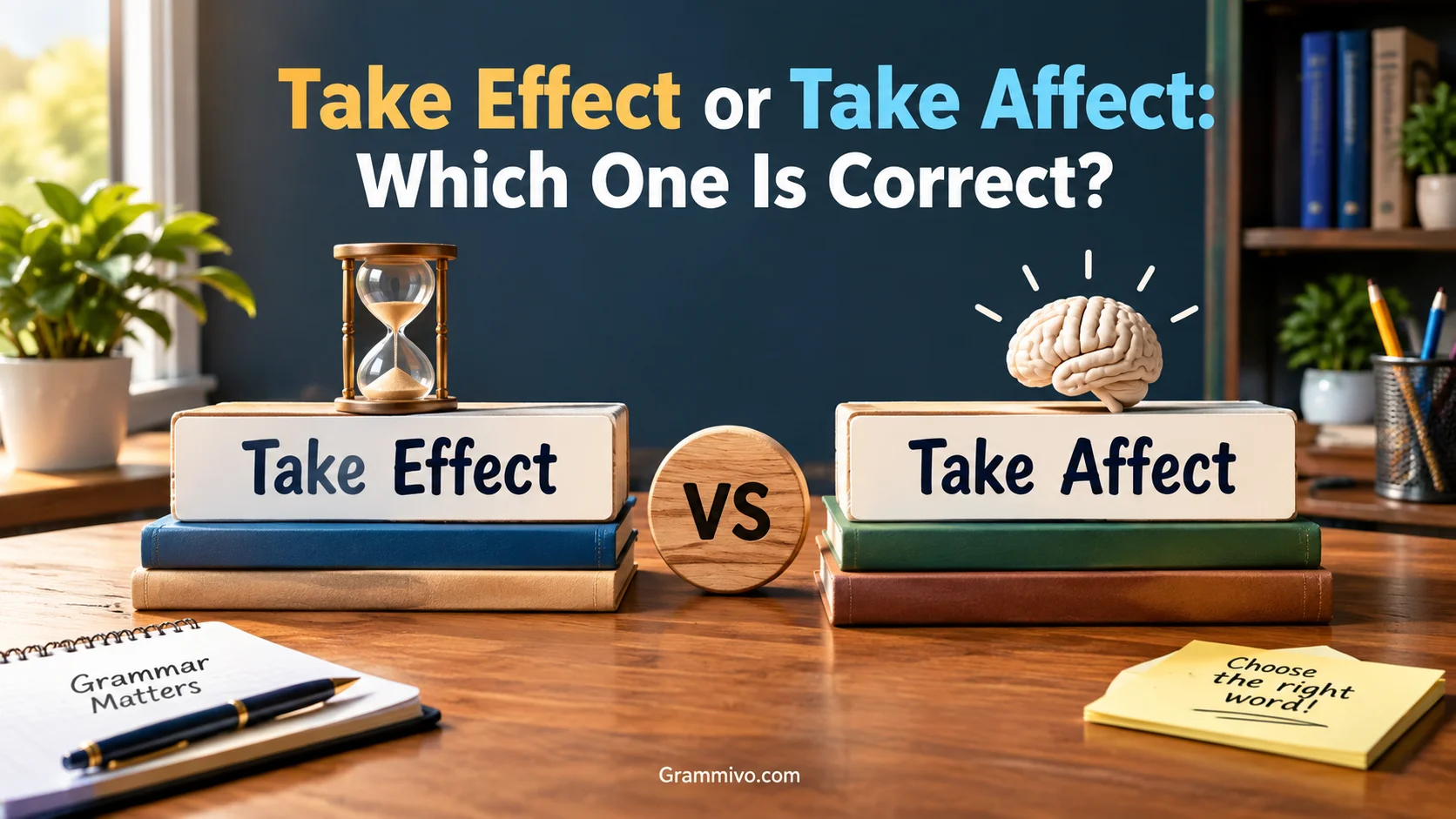 Take Effect or Take Affect