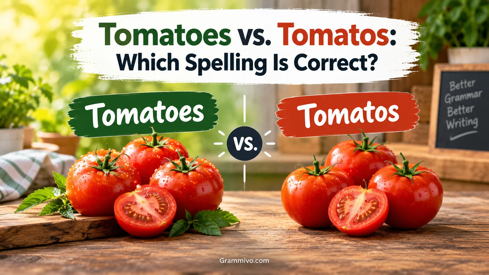 Tomatoes vs. Tomatos