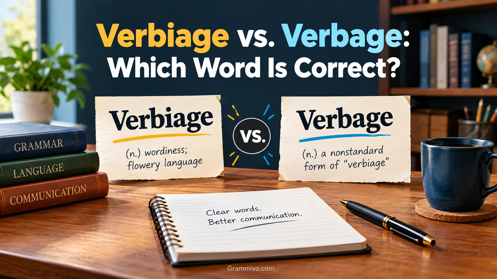 Verbiage vs. Verbage