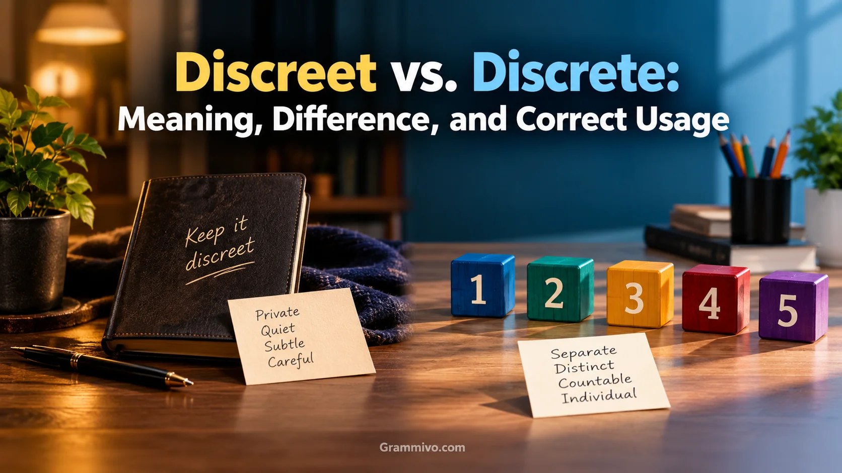 Discreet vs. Discrete