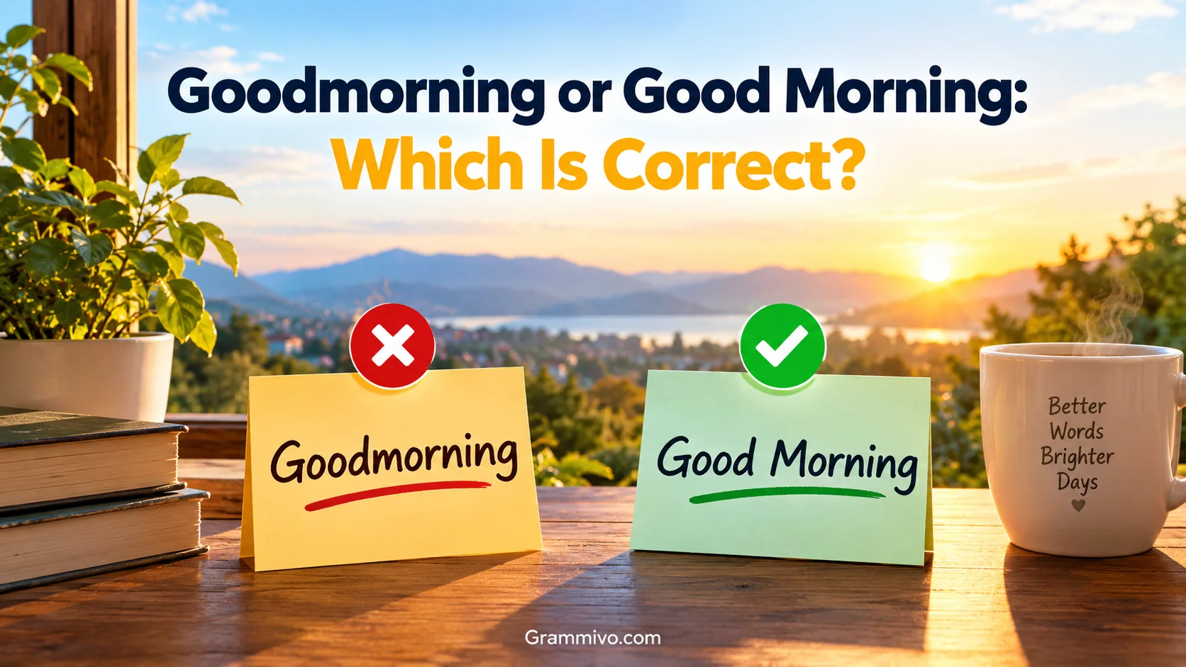 Goodmorning or Good Morning