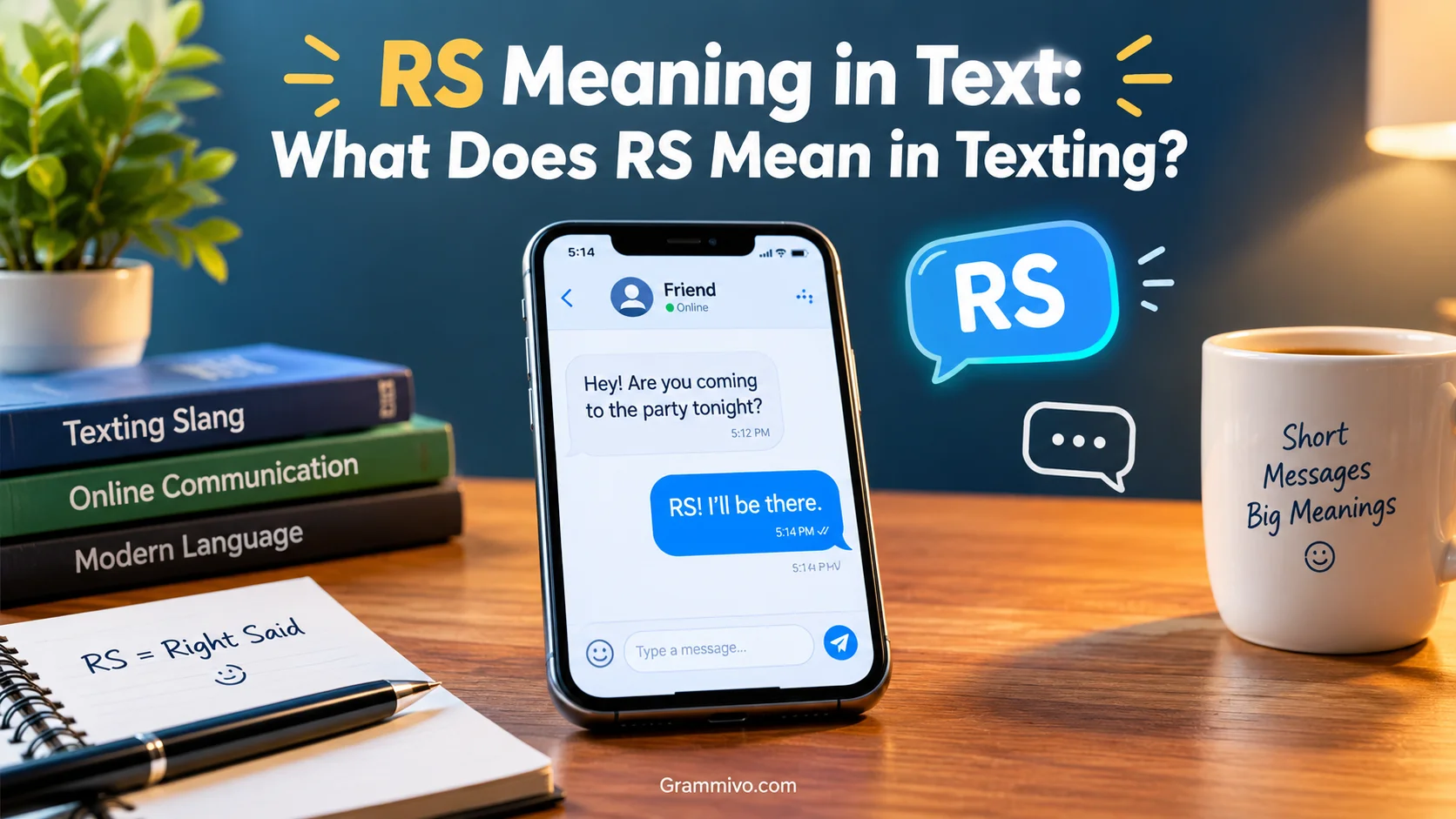 RS Meaning in Text