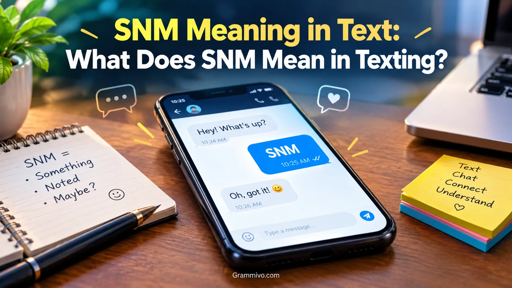 SNM Meaning in Text
